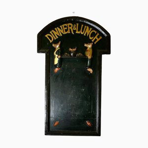 Figurative Charcuterie Dinner and Lunch Menu Board, 1960s