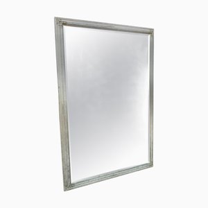 Grand Miroir Peint en Éponge Peint et Doré, 1980s
