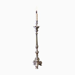Heavy Silver Plated Floor Lamp, 1900s