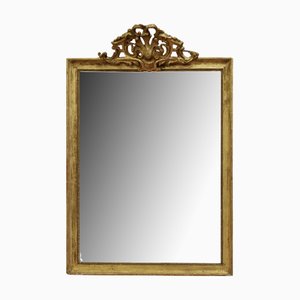 French Faded Pale Gilt Pier Mirror, 1880s