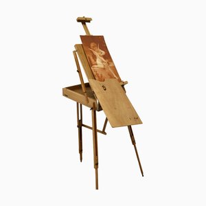 French Artists Folding Easel and Pallet, 1960