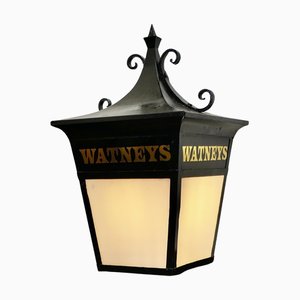 Large Iron Watneys Pub Lantern, 1950s