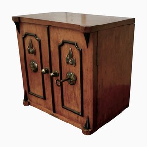 Goldener Eichenholz Humidor, 19. Jh., 1870