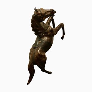 Arts and Crafts Leather Horse Model, 1880