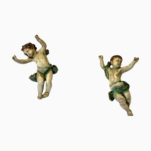 Italian Baroque Putti Figures, Set of 2
