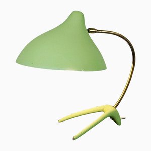 Lampada da tavolo Mid-Century verde attribuita a Cosack Germany, anni '50