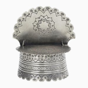 Neo-Russian Style Silver Salt Shaker by Dmitry Alexandrov, Moscow, Russia, 1870s