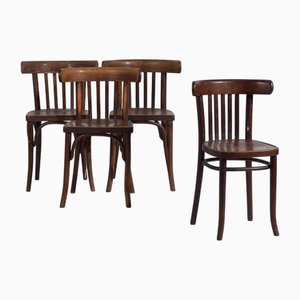 Sillas No. 763 Bistrot de Thonet, años 20. Juego de 4