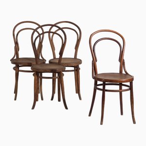 Chaises N°14 Vienna de Thonet, 1920s, Set de 4