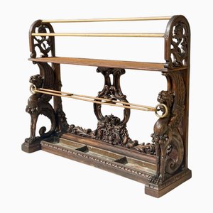 Renaissance Walnut Umbrella, Hat and Accessories Stand