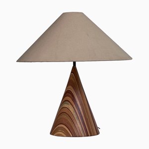 Vintage Wooden Lamp, 1970s