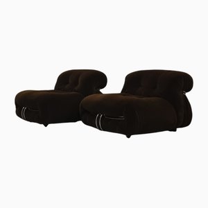 Soriana Armlehnstühle von Tobia & Afra Scarpa für Cassina, 1969, 2er Set