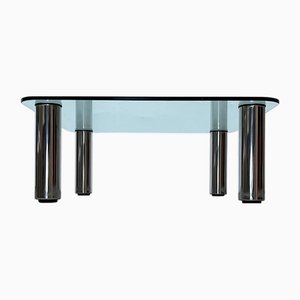 Postmodern Italian Marcuso Coffee Table in Glass by Marco Zanuso for Zanotta, 1960s