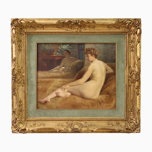 P. Sieffert, Nudo femminile, 1930, Olio su tela, con cornice