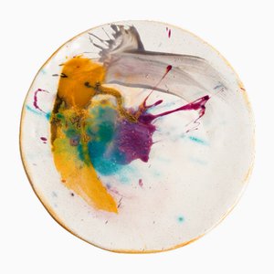 Splatter Dinner Plate by Teresa Monmas