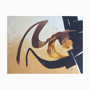 Christian Feltin, Algae Dance, Acrylique sur Toile, Encadré