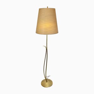 Mid-Century Brass Floor Lamp, 1950s