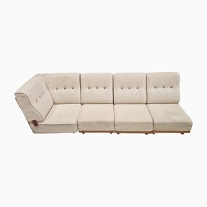 Elmyre Modular Sofa by Guillerme et Chambron for Vous Maison, 1960s, Set of 4