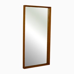 Vintage Scandinavian Mirror with Wooden Frame, 1960s