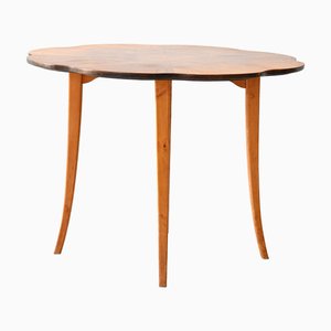 Vintage Art Deco Swedish Birch Coffee Table, 1940s