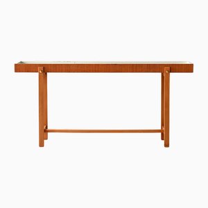 Skandinavischer Vintage Übertopf aus Teak, 1960er