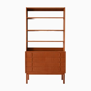 Skandinavisches Bücherregal aus Teak von Bertil Fridhagen für Bodafor, 1950er