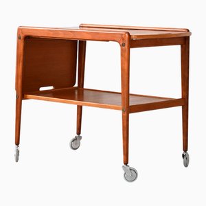 Vintage Swedish Thea Trolley in Teak by Yngve Ekström, 1960s