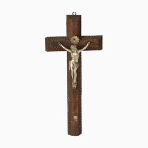 Tramp Art Crucifix, 1890s