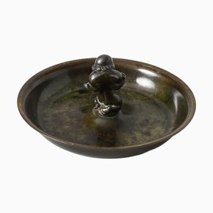 Dänische Art Deco Catchall Schale aus Bronze von Argentor, 1930er