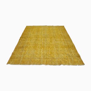 Vintage Turkish Handmade Oushak Large Area Rug