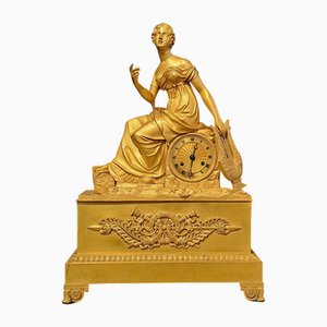 Pendolo in bronzo dorato, XIX secolo, Francia