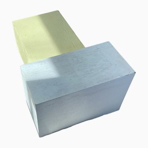 Tavolini da caffè vintage industriali, anni '60, set di 2