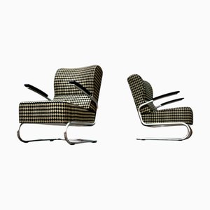 Sillones Club Cantilever Bauhaus Modernos de Tubular de Acero, Mod. RS8049 de Mauser Werke Waldeck, Alemania, 1935, Sillas de la era moderna. Juego de 2