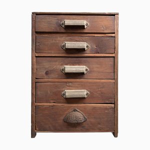 Taishō Wooden Shop Cabinet with Drawers, Japan, 1920s