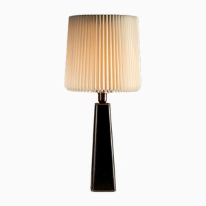Leather Table Lamp by Lisa Johansson-Pape for Illums Bolighus, Denmark, 1950s
