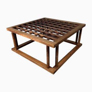 Early Shōwa Traditional Wooden Kotatsu Table, Japan, 1930s