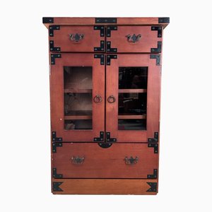 Mueble de almacenamiento Tansu japonés, años 80