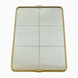Mid-Century Wandspiegel aus Messing, 1950er