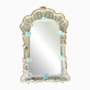 Venezianischer Kunstspiegel aus Muranoglas, 1950er