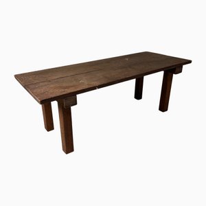 Taishō Minimalistischer Niedriger Holztisch, Japan, 1920er