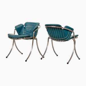Chaises de Salle à Manger Lynn attribuées à Gastone Rinaldi pour Rima, Italie, 1960s, Set de 2