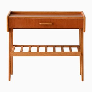 Comodino vintage in teak con cassetto, Scandinavia, anni '60