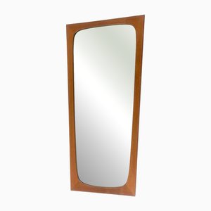 Mid-Century German Wall Mirror in Teak, 1970s