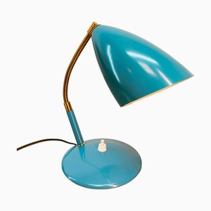 Lámpara de mesa ajustable azul