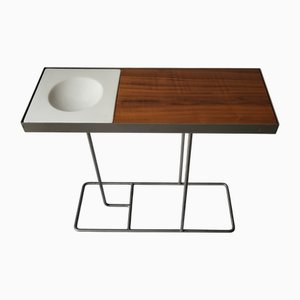 End Table in Metal and Wood attributed to Robin and Lucienne Day for Habitat International