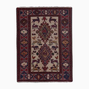 Vintage Animal Pattern Soumac Kilim Rug