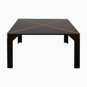 Black Lacquered Tema Dining Table by Vico Magistretti for B&B Italia, 1974