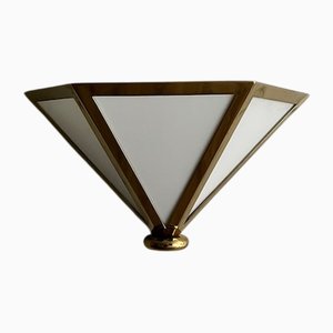 Dreieckige Wandlampe von Glashütte Limburg, Deutschland, 1970er-1980er