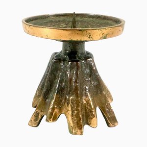 Brutalist Bronze Candleholder attributed to Horst Dalbeck, 1970s