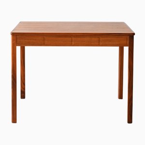 Vintage Scandinavian Teak Coffee Table with Carved Edge, 1960s